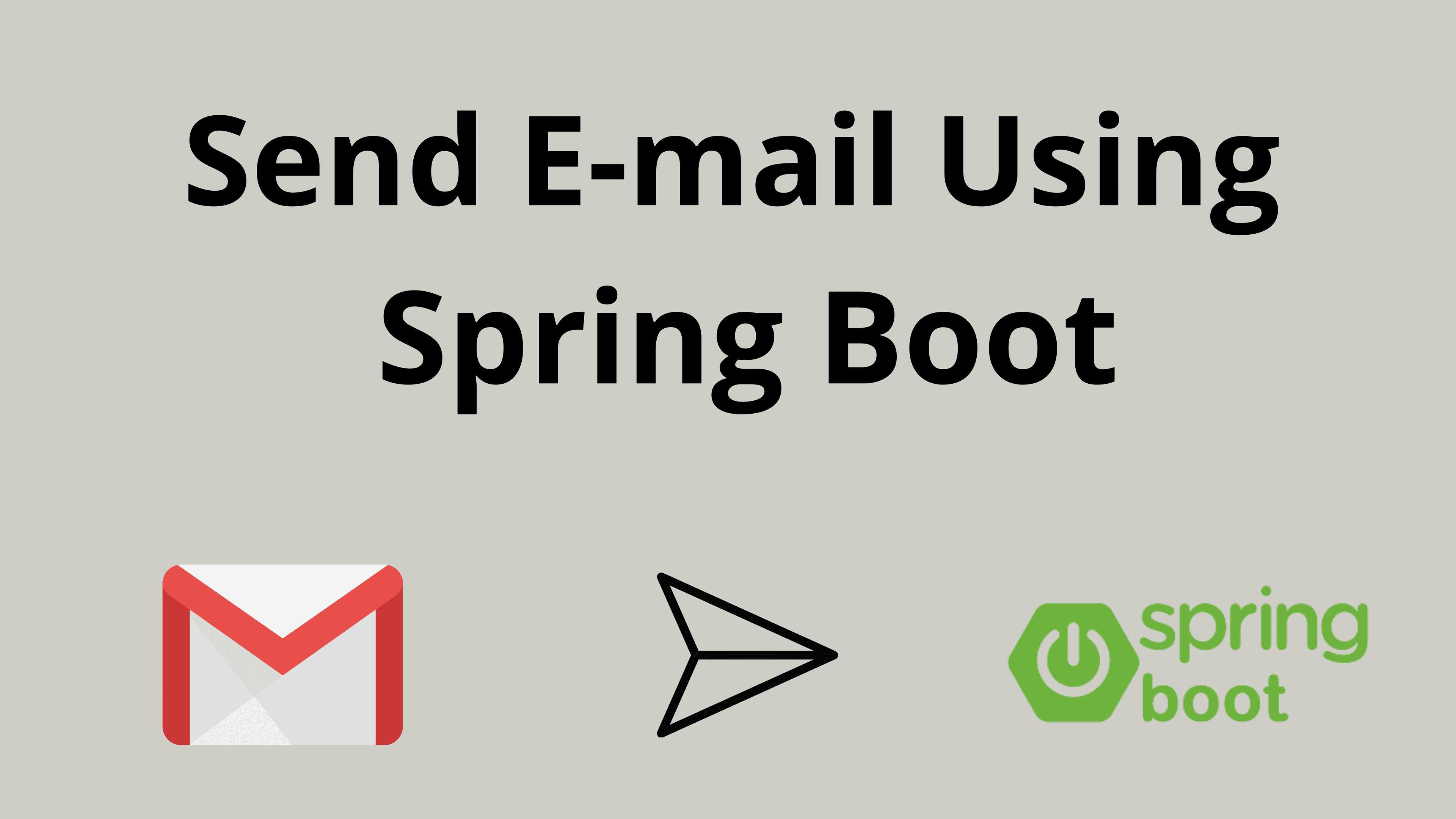 Send E-mail using Spring Boot